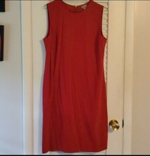 J. Jill Size 10 Red Dress Stretch EUC Shift Classic Odor Comfy