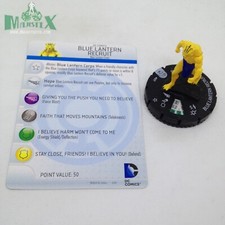 Heroclix War of Light set Blue Lantern Recruit 007 Common figure w/card 