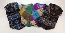 Gooby Small Breed Dog Puppy Cat Argyle Sweater or Winter Deer Hoodie XS S M L
