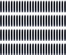 100 Pieces Fountain Pen Ink Cartridges Black Color Refill 100pcs, 
