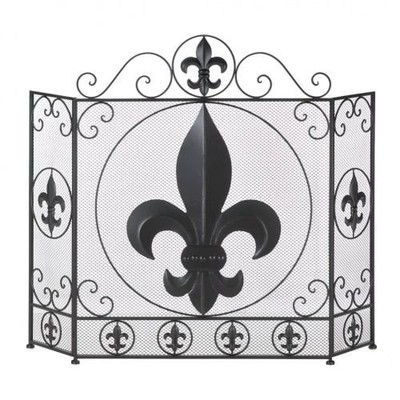 Zings Thingz 57071349 French Flair Fireplace Screen No Size Black