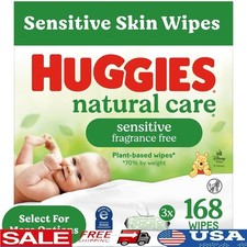 Sensitive Baby Wipes Unscented 3 Pack Plant Based Hypoallergenic Eczema Approved