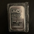 Johnson Matthey Assayers & Refiners 1 oz .999 Fine Silver Bar Sealed bullion