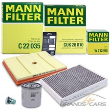 MANN-FILTER INSPEKTIONSPAKET SET A FÜR AUDI A1 VW POLO 5 SKODA FABIA 3 1.0 TSI