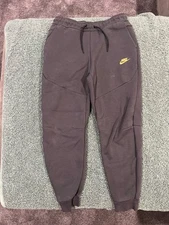 Nike Tech Fleece Jogger Sweatpants Smoke Grey/Metallic Gold DV0538 074 Men’s Med