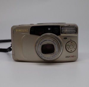Samsung Vega 140S 35mm Film Point And Shoot Camera Silver Tested