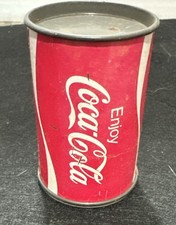 Vintage, mini taille-crayon boîte aluminium Coca-Cola Hong Kong 2,5"