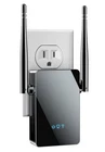 2026 WiFi Extender Signal Booster - 10,000 sq.ft Coverage - 4X Faster - Black
