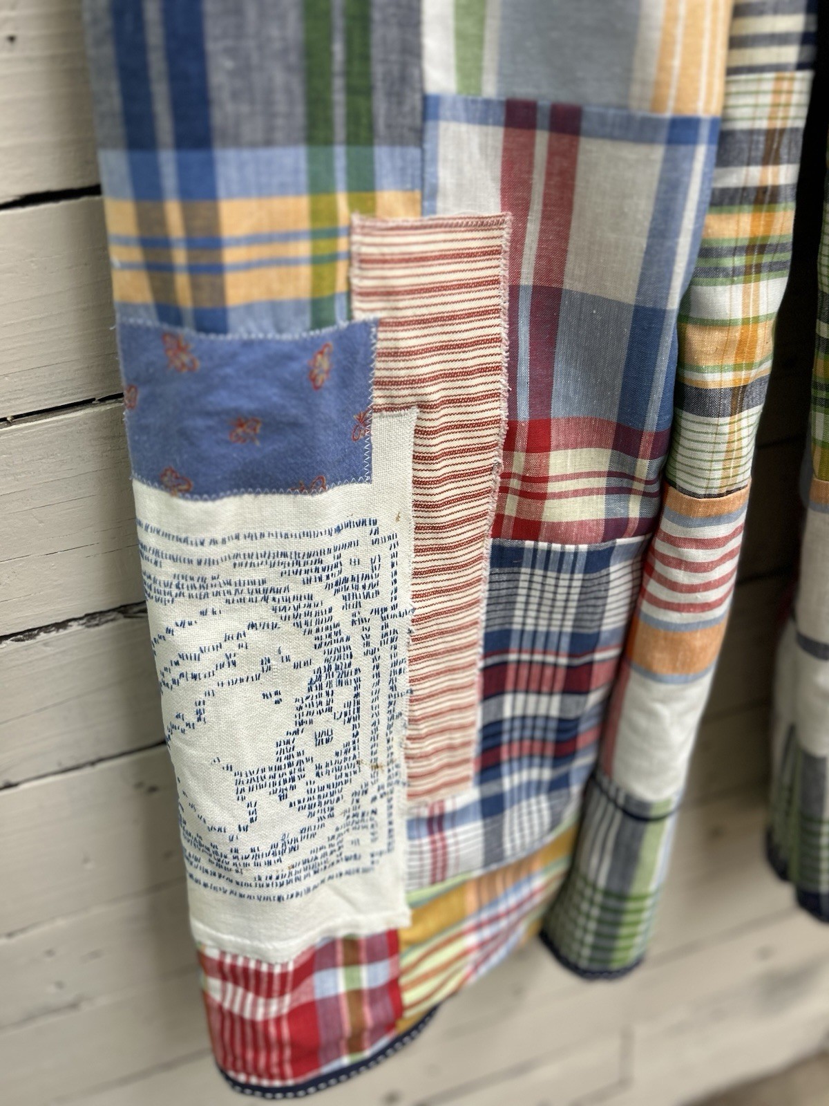 Patchwork Upcycle Pants W/USA Patch BoHo Hippie F… - image 3