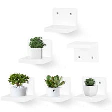 Small Floating Shelf for Wall Set of 6Mini Shelves for Display Small Figurine...