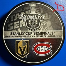 2021 SC Playoffs Vegas Golden Knights Vs Montréal Canadiens Match Up Puck (Semi)