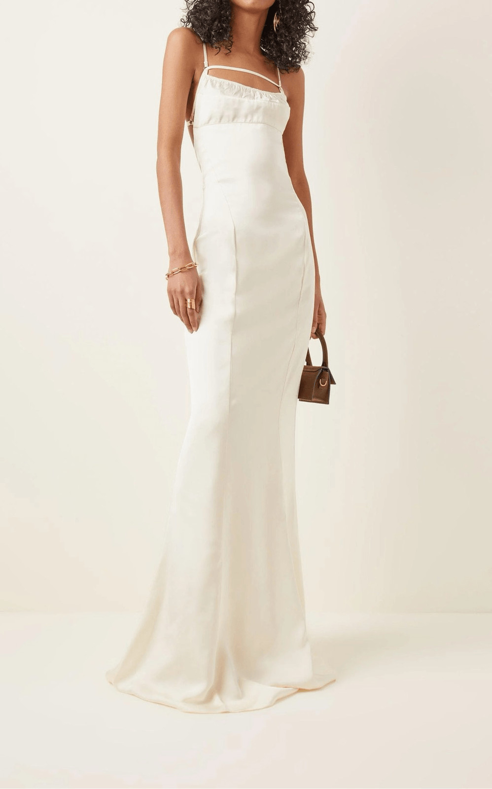 JACQUEMUS La Robe Novio In Beige Size 40 / US 8 image 2