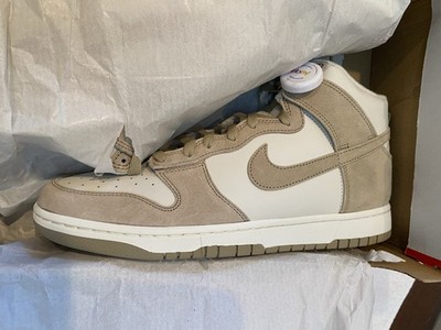 Nike Dunk High Premium Tan Suede/ White  DQ7679-001 Size 12 Look! Lowest Price!!