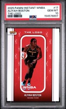 2025 PANINI INSTANT WNBA THE LOGO #17 ALIYAH BOSTON PSA 10