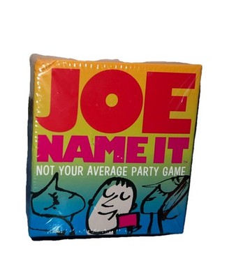 Joe Name It ''Not Your Average Party Game'' 2+ Players New Factory Sealed!