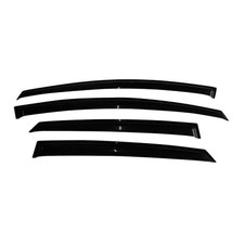4pcs Sun Rain Vent Deflector Window Visor Tape On Acrylic Smoke Tinted Set 94373