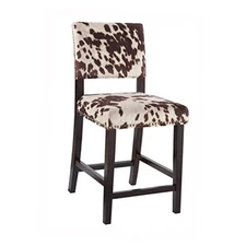  Udder Madness Corey Counter Stool, Manhattan Stain 19"W x 22.25"D x 38.75"H