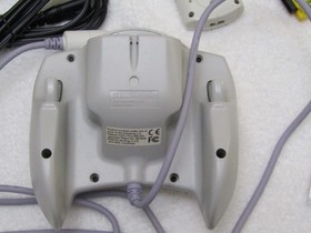 Clear Yellow Sega Dreamcast V1 Console Controller VMU Rayman 2 + Rumble Pak etc.