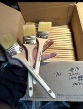 70 - Wooster 2 inch 50mm paint brushes Wood Box Lot Of 70 PIECES PRO Glidden #13