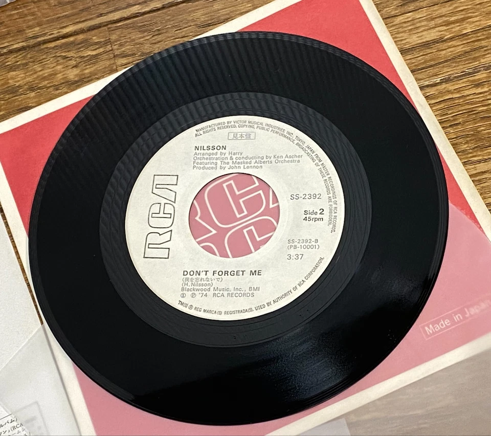 NILSSON - Many Rivers To Cross 1974 Japan WL Promo PS 7 RCA SS-2392 /John Lennon - Image 4 of 4