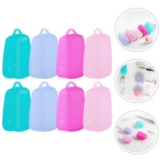 8 Pcs Silicone Toothbrush Head Covers Travel Caps Portable Case for Toothbrush