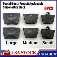Child S/M /Adult Bite Silicone Mouth Props Bite Block Dental Autoclave 6pcs US