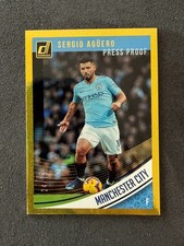 2018-19 Panini Donruss - Sergio Aguero #37 Press Proof Gold /75