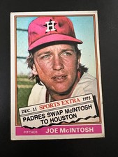 1976 Topps - Traded Joe McIntosh #497T (RC)
