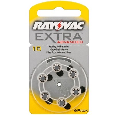 6x Batterie PR70 10A V10 1,45V Rayovac Knopfzelle für Hörgergäte