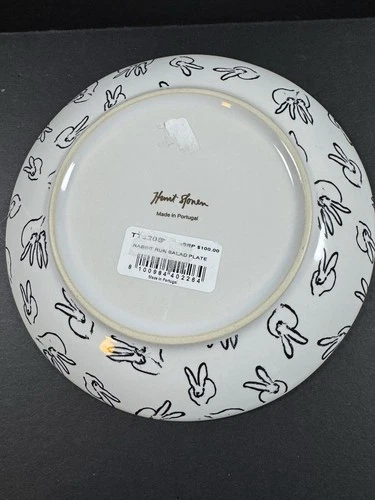Hunt Slonem Rabbit Run Salad Plate - Thumbnail 2