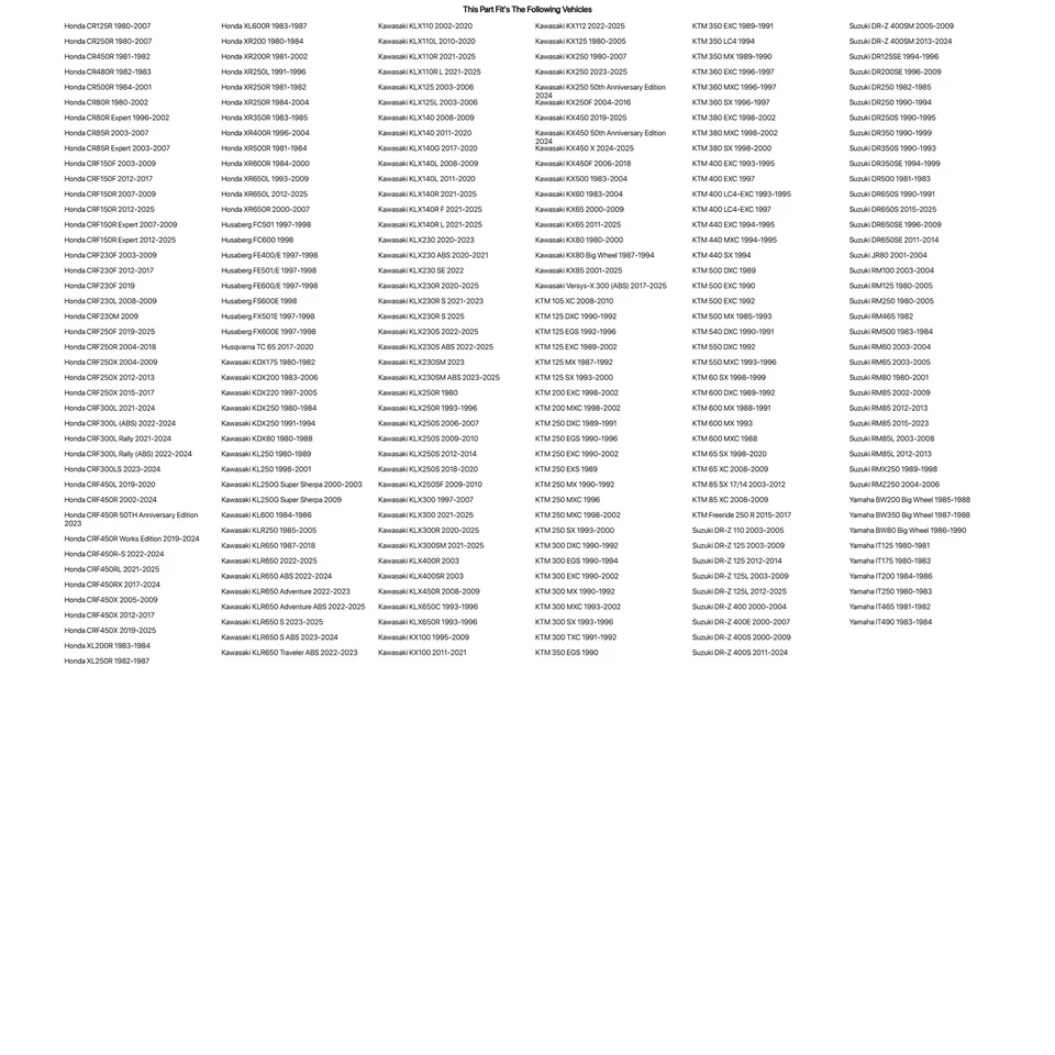 Elevadores de manillar Tusk para Yamaha TTR 110E 2008-2009,2011-2024 Foto 2 de 4