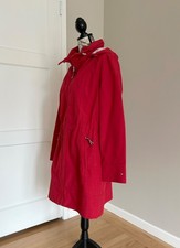 Tommy Hilfiger Red Raincoat with Zipped Hood M