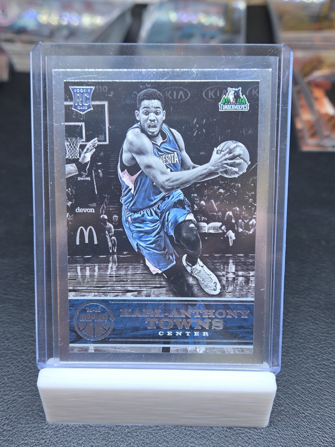 2015-16 Panini Replay #33/99 Karl-Anthony Towns #51 Rookie Card RC