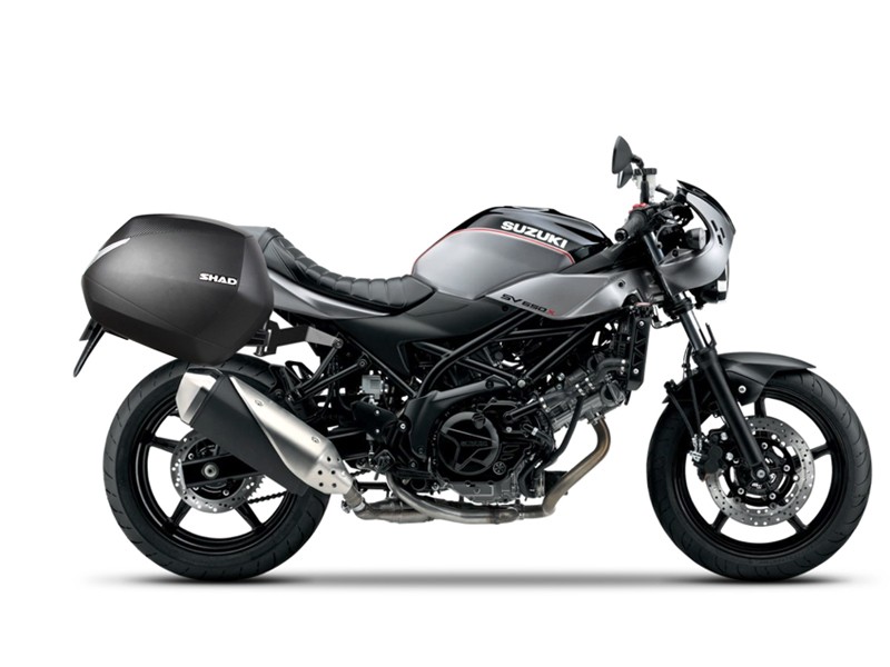 Fixation SHAD 3P Suzuki SV 650 support rigide aérodynamique pour valises SH36