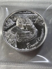 American Landmarks Grand Canyon 2oz Ultra High Relief Silver Round
