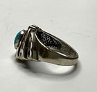 DP19 Vintage VM Sterling Silver Turquoise Ring Size 5 Southwestern  — photo 6