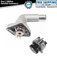 Engine Water Pump & Coolant Thermostat Housing Assembly for Nissan 3.5L