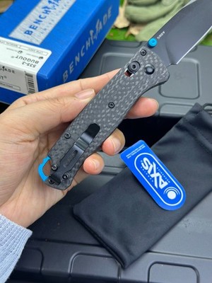 Benchmade Bugout 535-3 S90V Black Blade Carbon Fiber AXIS Knife New