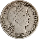 1906-O Barber Half Dollar