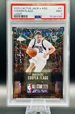 Cooper Flagg RC 2025 Topps Chrome Cactus Jack Rookie SP Lazer /25 PSA 9