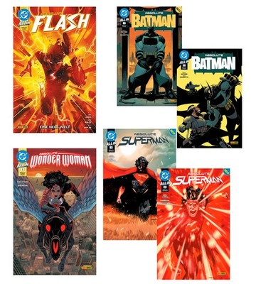 Absolute DC-Pack: Absolute Batman, Absolute Flash, Superman 1+2 / Wonder Woman 1
