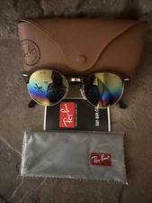 NEW RAY-BAN RB 4246 Havana SUNGLASSES Rainbow Mirror Glass G-15 Size 51-19