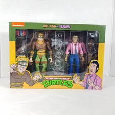 NECA Teenage Mutant Ninja Turtles Scale Rat King & Vernon Action Figures
