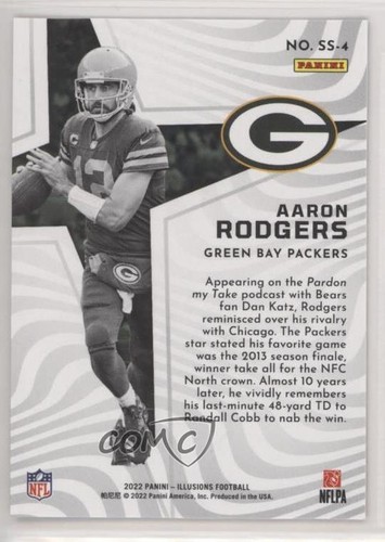 2022 Panini Illusions Shining Stars Aaron Rodgers #SS-4 w1s - 第 2/3 張圖片