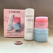 LANEIGE Sephora Beauty Insider Set -Water Bank Cream, Lip Mask Berry & Toner NIB
