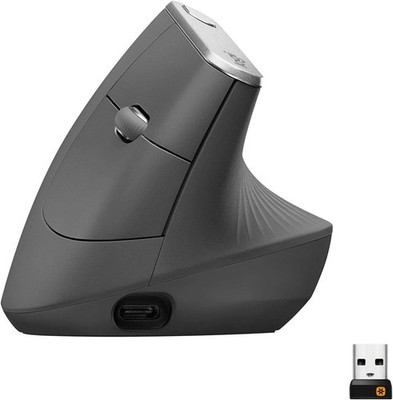 Logitech MX Vertical Wireless Mouse   Ergonomic Design Graphite
