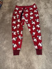 PJ Salvage Westie DOGS Textured  Soo Soft Velour Knit Pajama / Lounge Pants M