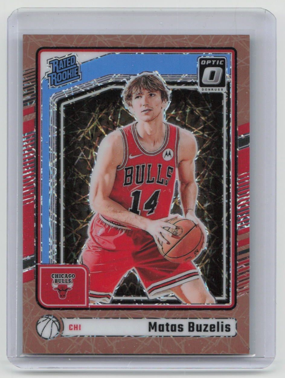 Optic 2024-25 Matas Buzelis Rated Rookie Bronze Velocity Prizm #271 062/125