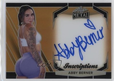 2025 Leaf Metal Sports Heroes Inscriptions /300 Abby Berner #MHI-AB3 Auto 03il
