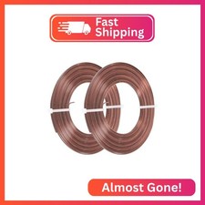 PATIKIL 16.4 Feet Flat Aluminum Wire, 2 Rolls 18 Gauge Bendable Anodized Aluminu
